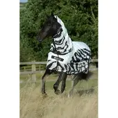 Bucas Vliegendeken Buzz-off Rain Zebra With Neck Zebra - 125/168