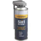 Westfalia Multispray 5in1 Eversharp 400 ml - Hooggeconcentreerde reiniger en smeermiddel voor kettingzagen, grasmaaiers en tuinmachines, verwijdert hars, oliën en vetten materialschonend
