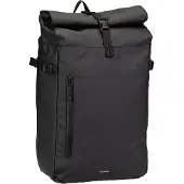 Sandqvist - Stream Slim Rolltop 20 - Dagrugzak zwart