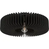 Eglo Houten plafondlamp Palombaia Ø 50cm - zwart