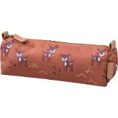 Fresk Etui Unisex – Waterafstotende Pennenzak - Etuis voor School - Pennenbakje voor Kinderen - Schoolspullen - -Bruin - Deer Amber Brown
