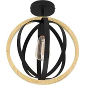 Eglo 43736, 1 lamp, E27, IP20, Zwart, Bruin