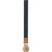 Fresk Speenkoord – 22 cm - Kraamcadeau - Speenketting met Velcro Sluiting - Speenhouder - Fopspeenkoord - Donkerblauw -