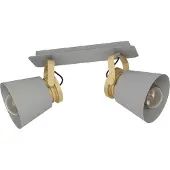 Eglo Twicken Spot - E27 - 37 cm - Grijs/Goud -Staal