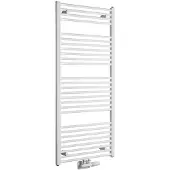 Aqualine Direct Badkamerradiator met zij aansluiting 60x132cm, wit