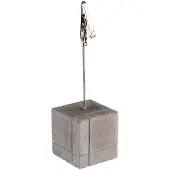Aps Kaarthouder - Fotohouder - 4-Delige Set - Beton - Zwart - 3 x 3 x 12 cm - 3 x 12 cm
