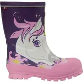 Viking Gummistiefel - Jolly - Lila/Multi m. Einhorn - - 34 - Gummistiefel