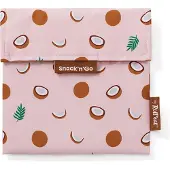 Roll'Eat Snack'n'Go Fruits Coconut - Herbruikbaar Boterhamzakje en Snackverpakking - Sluiting met klittenband - BPA-vrij - Waterdichte binnenlaag - Wasbaar tot 60°C