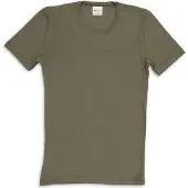 Engel - Shirt S/S - Merino-ondergoed 46/48, olijfgroen