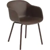 Muuto Fiber Outdoor Armchair Tuinarmstoel Brown Red