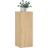 vidaXL Bovenkast 34,5x34x90 cm sonoma eikenkleurig