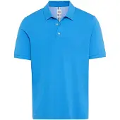 Brax poloshirt blauw korte mouw normale fit