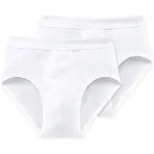 Schiesser Slip zwart / wit