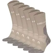 Head Sportsokken taupe / grijs gemêleerd / wit