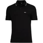 Armani Exchange Shirt zwart / wit