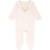 Steiff Rompertje/body beige / poederroze / wit