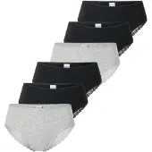 Schiesser Slip grijs gemêleerd / zwart