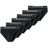 Schiesser Slip zwart / wit gemêleerd