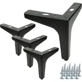 B&B – Meubelpoot – Metaal – Zwart Mat – 130 mm – Duurzaam & Modern Design