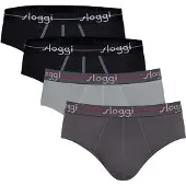Sloggi Slip donkergrijs / zwart
