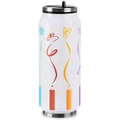 Orion Thermosbeker Blik 500ml - Kleurrijk, Lekvrij, Vacuümgeïsoleerd