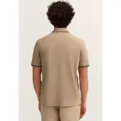 Bugatti Herren Polo Modern Fit van puur katoen