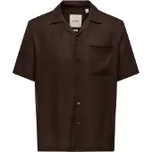 Only & Sons Overhemd 'ONSLaurence' donkerbruin