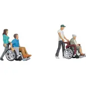 Noch 36552 N Rolstoelgebruikers figuren Geverfd, Staand, Zittend