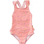 Fresk [Badpakken] 98 -Zwemkleding met UV-bescherming UPF 50 - Sneldrogend - Tweedelig Zwempak - Bikiniset Meisjes - Roze - Summer Fruit
