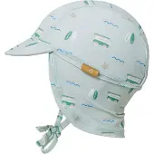 Fresk UV 50+ Zonnehoed voor kinderen 74 – Beschermende Reishoed – Hoofdbescherming Jongens - Groen - Surf Boy