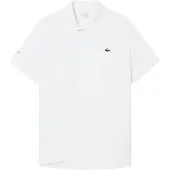 Lacoste Polo Tennis Novak Djokovic On Court Heren Wit