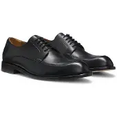 BOSS Leren derbyschoenen met reliëflogo Maat 43.5