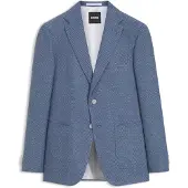 BOSS Slim-fit blazer van een scheerwolmix met dessin Maat 46