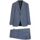 BOSS Tweedelig slim-fit pak met dessin van stretchwol Maat 46