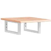 Syfax Badkamer wandschap staal en massief eikenhout