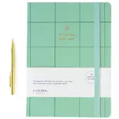 A-Journal My Journal - Agenda 2026-2027 - A5 - 18 maanden - Mintgroen geruit