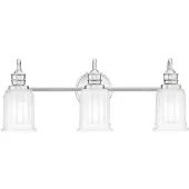 QUOIZEL LED Badkamerarmatuur Swell | 3W 3000K 300Lm 830 | IP44 | Dimbaar | Polished Chrome