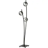 Emibig Vloerlamp 3xE14 40W HUNTER LP3, zwart/gestreept, model 1101/LP3