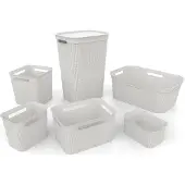 Rotho Brisen, opbergbox, wit, rechthoekig, kunststof, effen, voor binnen gebruik