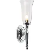 Elstead Lighting Wandlamp DRYDEN, dimbaar, chroom / zilver, Badkamer, metaal, Modern, Wandlamp