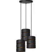 Lucide ROSAS - Hanglamp - Ø 43 cm - 3xE27 - Zwart