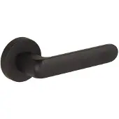 Gamet Organic Serie - Deurklink - Zwarte Structuur - Ovale Schild