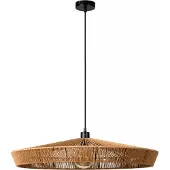 Lucide Hanglamp Yunkai Ø 70cm zwart met rotan