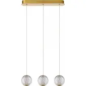 Lucide Gouden hanglamp Cintra 3-lichts
