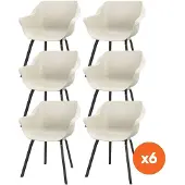Hartman Set van 6 - Sophie Element dining kuipstoel - Zand (Special)