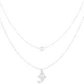 Yehwang Fish and pearl Necklace - Goud kleur