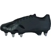 Canterbury Volwassen unisex Stampede Groundbreak Pro Soft Ground Rugbyschoenen (Zwart/Metaalzilver)