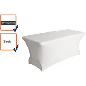 Perel Hoes voor tafel, wit, rechthoekig, 180 cm x 75 cm x 74 cm