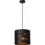 Lucide ROSAS - Hanglamp - Ø 26 cm - 1xE27 - Zwart