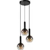 Lucide Marius hanglamp 48cm 3x E27 zwart